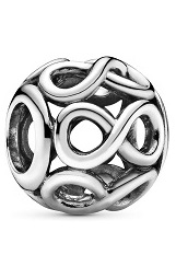 very nice silver infinite Pandora baby charm